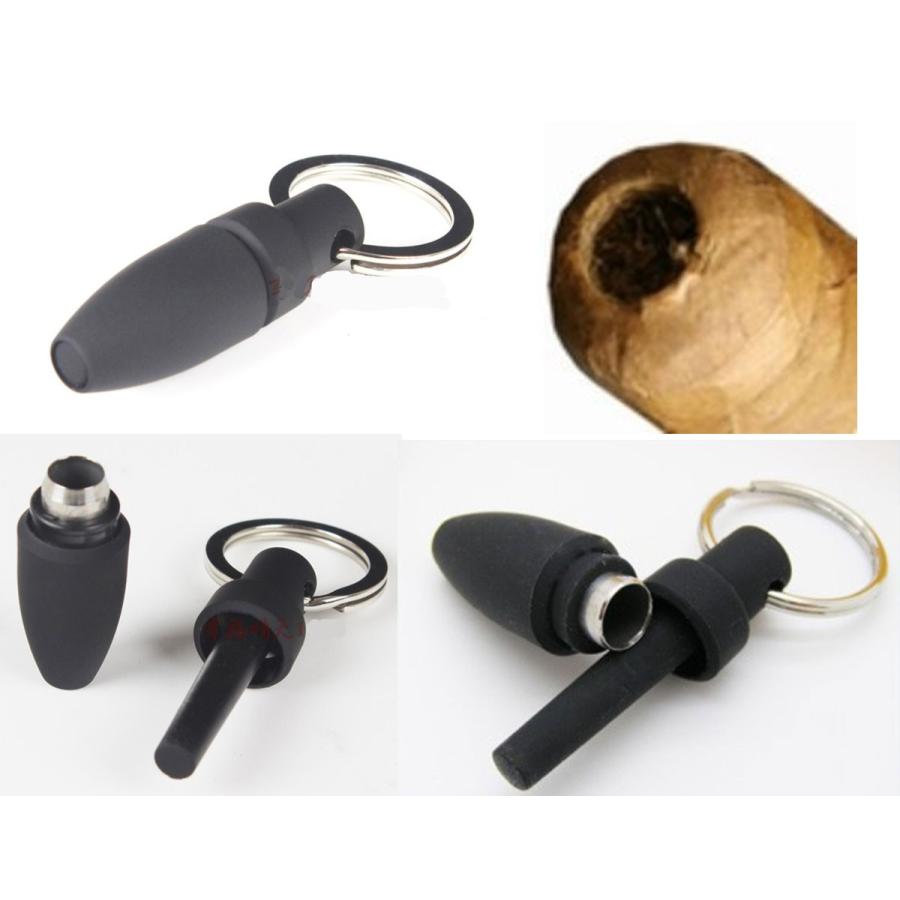 シガーチューブ 葉巻 メタル シガーケース 2本 シガーカッター 2種