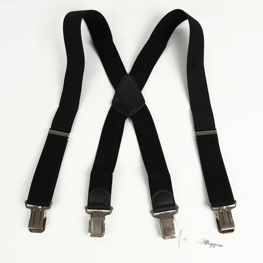 サスペンダー メンズ レディース X型 幅広 太め 強力 クリップ ベルト