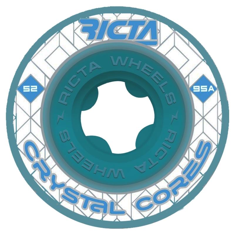 リクタ RICTA CRYSTAL CORES 95A ウィール 52mm TEAL 最安値挑戦 半額品