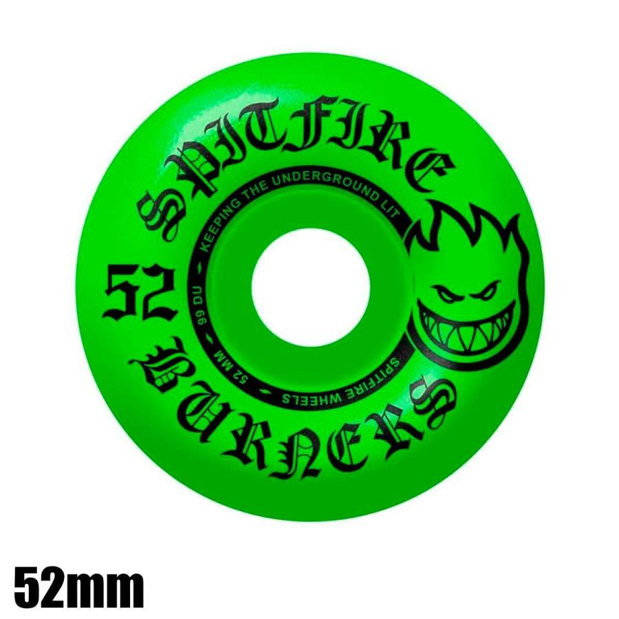 SPITFIRE スピットファイア 99 DURO BURNERS GREEN 52mm スケート