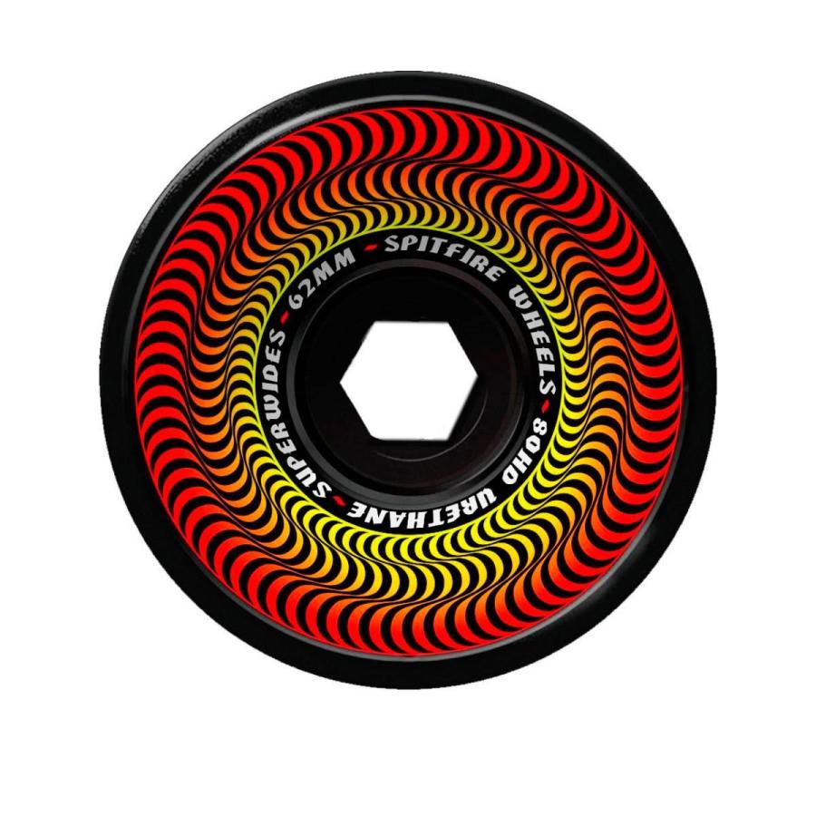 Spitfire Superwides 62mm スケートボード　ウィール SPITFIRE WHEELS SPITFIRE スピットファイア 80HD SUPER WIDES BLACK
