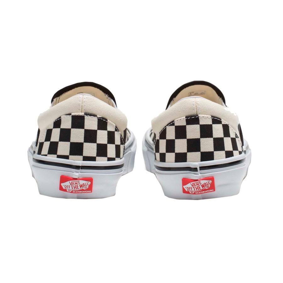 VANS ヴァンズ VANS SKATE SLIP-ON スリッポン CHECKERBOARD BLACK/OFF スケートボード スケボー シューズの画像
