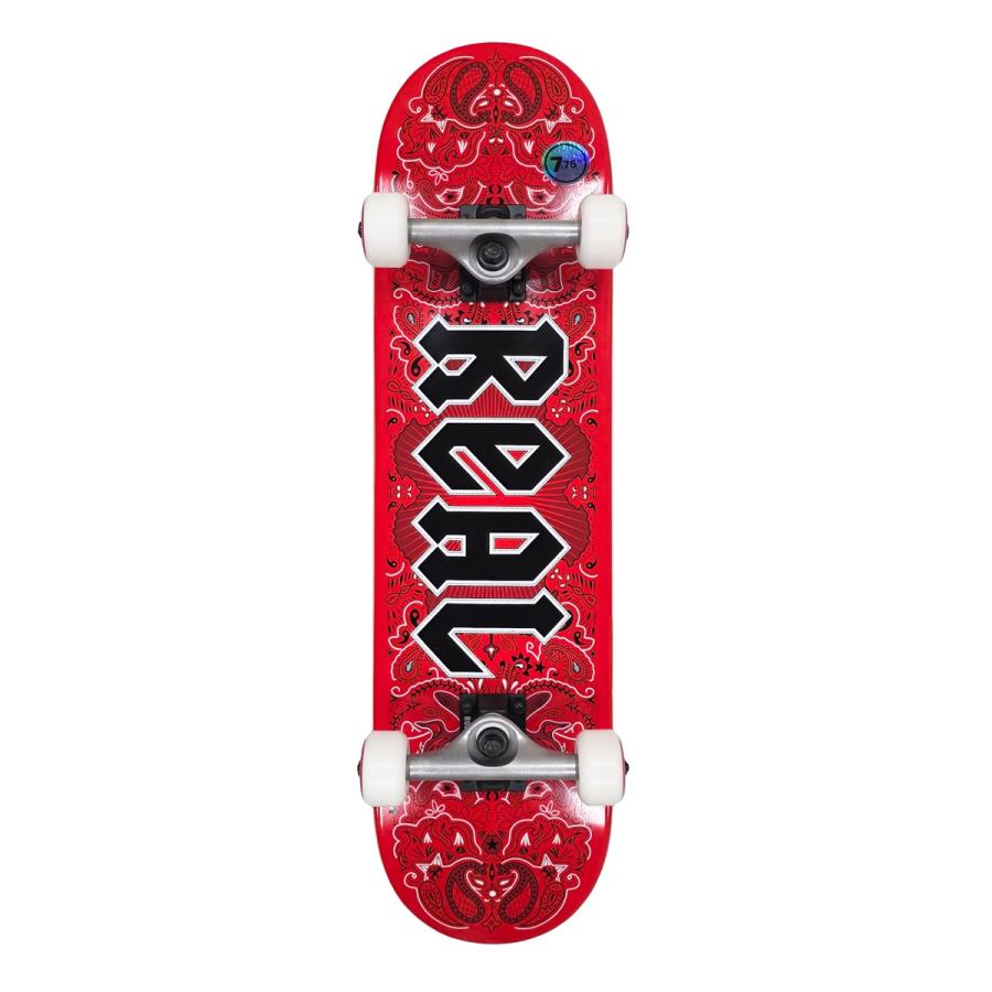 REAL リアル BANDANA RED 7.75 キッズサイズ スケートボード スケボー