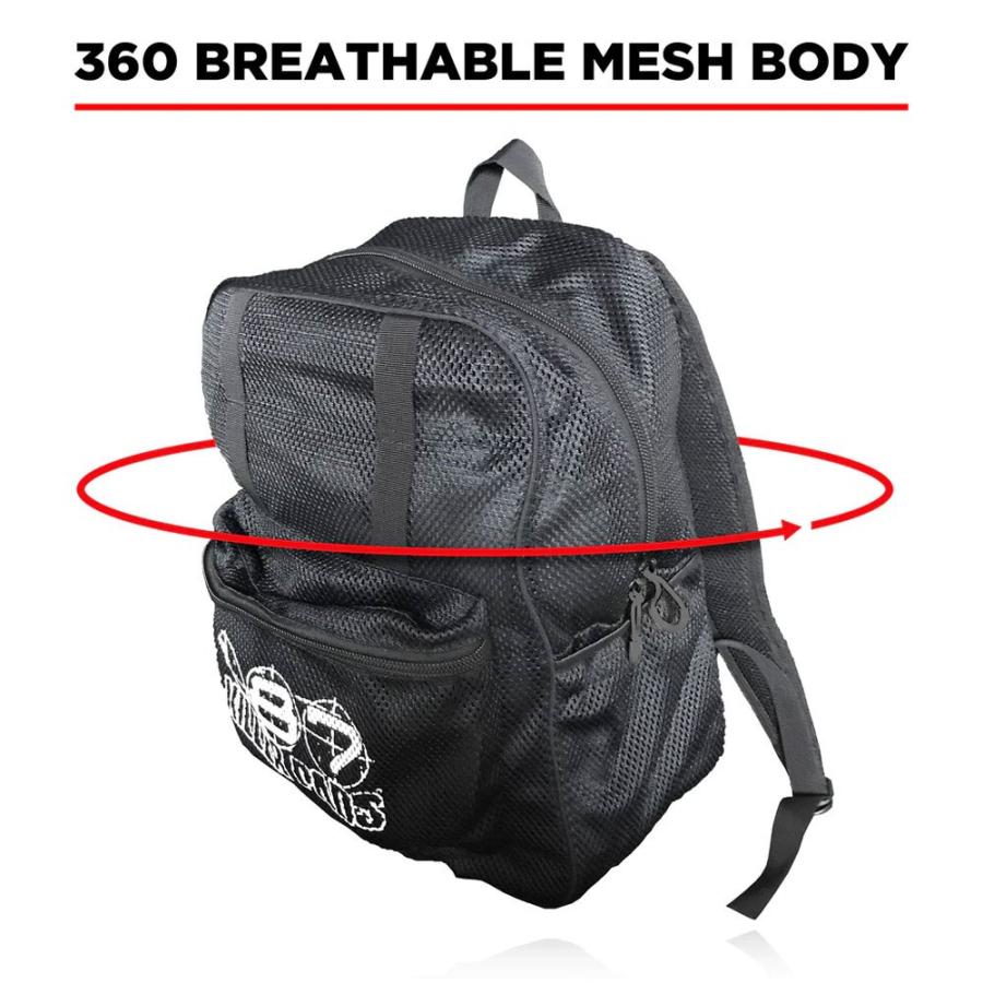 ONEEIGHTSEVEN ワンエイトセブン MESH BACK PACK リュックサック U4070-C01S01 スケートボード バッグ_3