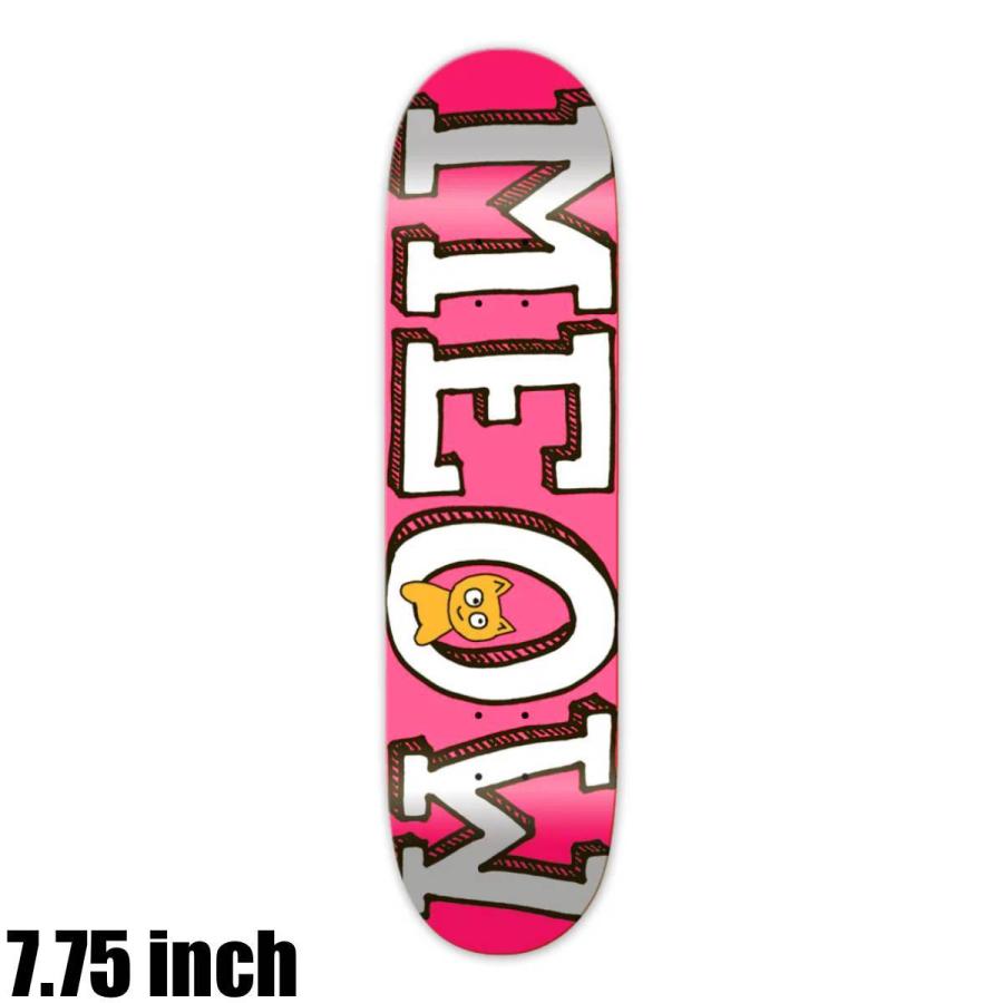MEOW SKATEBOARDS ミャオ TEAM LOGO PINK 7.75 スケートボード デッキ