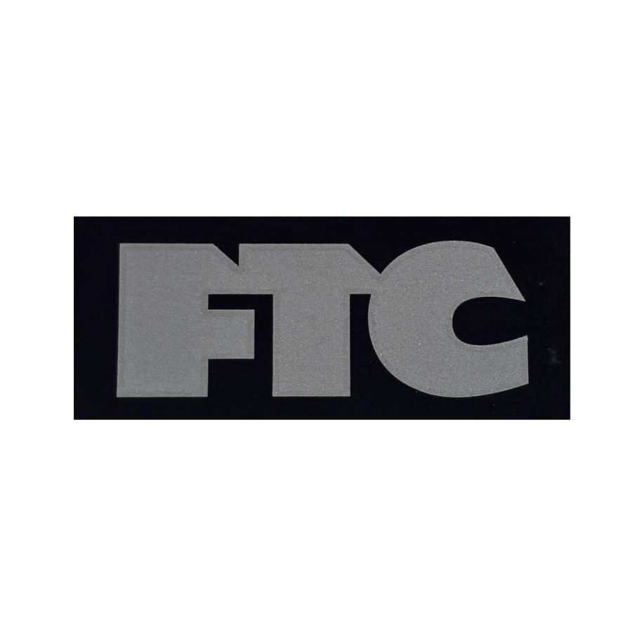 FTC エフティーシー FTC LOGO MEDIUM SILVER/BLACK スケートボード