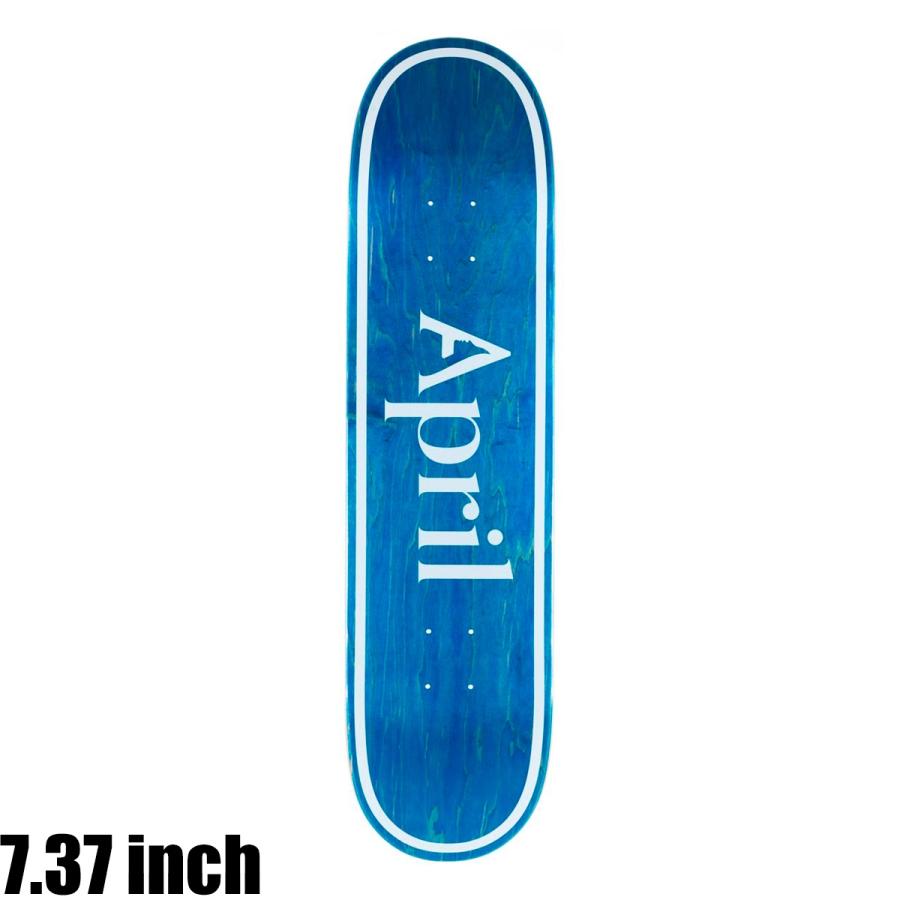 APRIL（エイプリル） OG LOGO BLUE INVERT 7.37 スケートボード