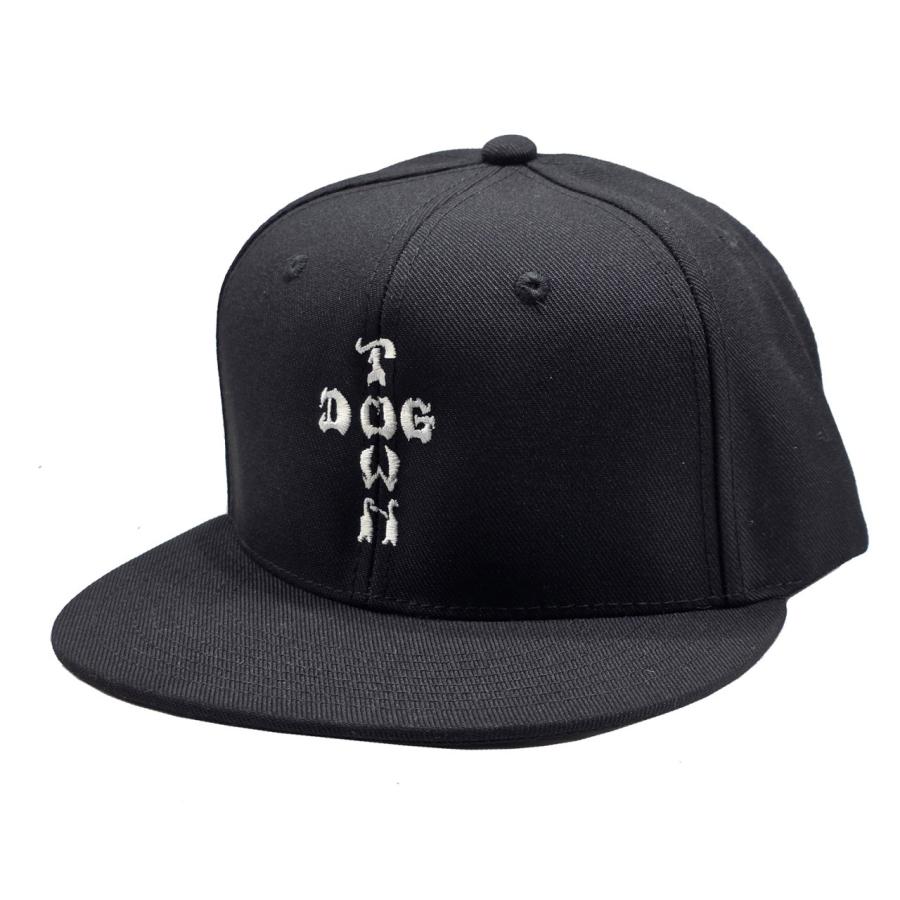 DOGTOWN（ドッグタウン） DOG TOWN CROSS LETTER SNAPBACK BLACK 