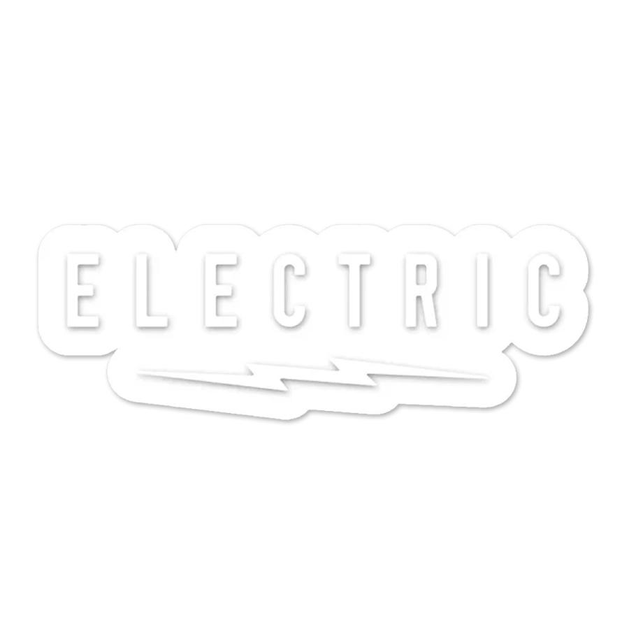 ELECTRIC（エレクトリック） UNDERVOLT CLEAR STICKER M size WHITE