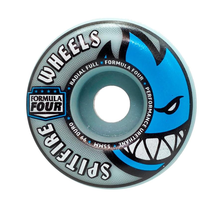 Spitfire フォーマル4 RADIALS 55mm99A スケボーウィール SPITFIRE WHEELS SPITFIRE スピットファイア F4 99 RADIAL FULL BULE