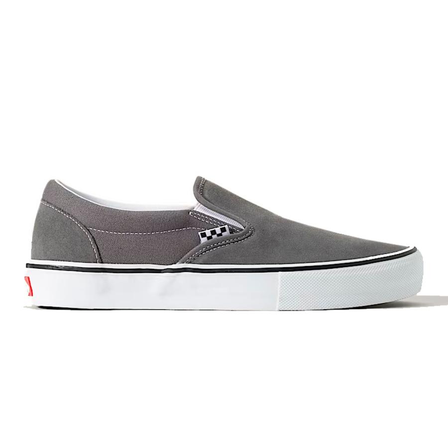 VANS（ヴァンズ） VANS SKATE SLIP-ON (スリッポン) PEWTER/WHITE