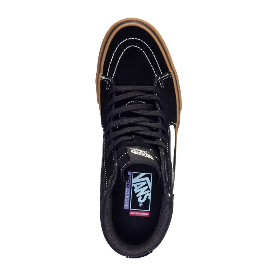 VANS ヴァンズ  VANS SKATE SK8 HI (スケートハイ) BLACK/GUM/WHITE スケートボード スケボー シューズ スケシュー スニーカー 靴 メンズ メンズ シューズの画像