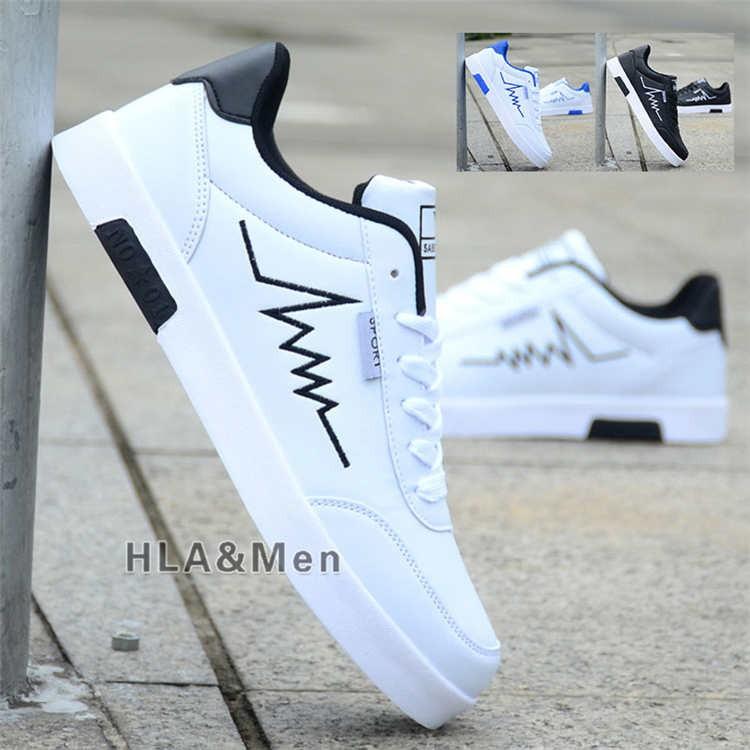 白スニーカー メンズ スニーカー ローカットスニーカー フラットシューズ スポーツシューズ メンズ靴 Al Hla Men Fashion 通販 Yahoo ショッピング