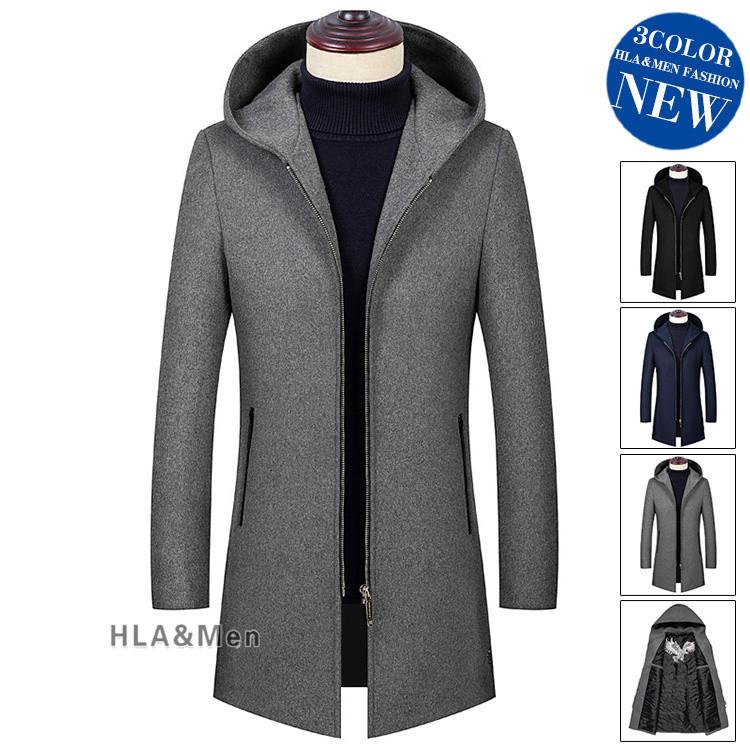 最安 ダッフルコート メンズ ビジネスコート ジップジャケット 厚手コート 無地 フード付き 秋冬 カジュアル 父の日 21 新品 Atempletonphoto Com