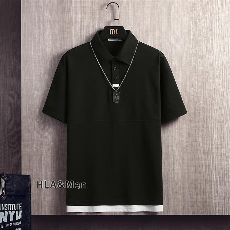 ポロシャツ メンズ ビジネス 半袖ポロシャツ ゴルフ 無地ポロシャツ 重ね着風 トップス お兄系 父の日 21 Al Hla Men Fashion 通販 Yahoo ショッピング