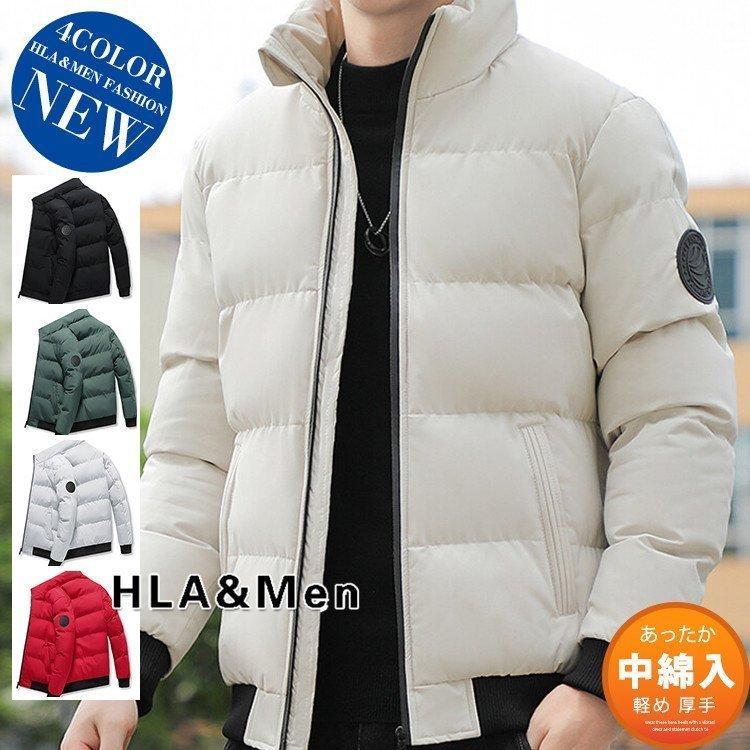 中綿コート メンズ ビジネス ハイネック 紳士服 ロゴ 中綿ブルゾン 中綿ダウン 防寒 冬 厚手ジャケット おすすめ特集 アウター あったか