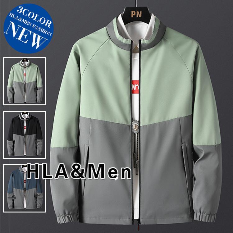 ジャケット メンズ 薄手 秋 スイングトップ カラー切替 ライトアウター カジュアル 30代 40代 22新発
