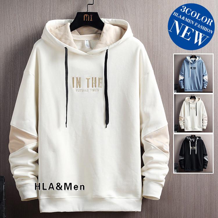 パーカー メンズ 長袖 プルオーバーパーカー 薄手 スウェットパーカー トップス フード付き スポーツ 秋服 大注目