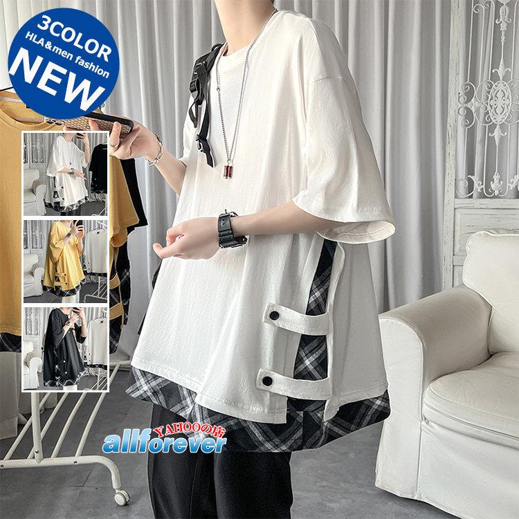 半袖tシャツ メンズ おしゃれ レイヤード風 夏服 ストリート 代 30代 Tシャツ 韓国ファッション トップス ブランド激安セール会場