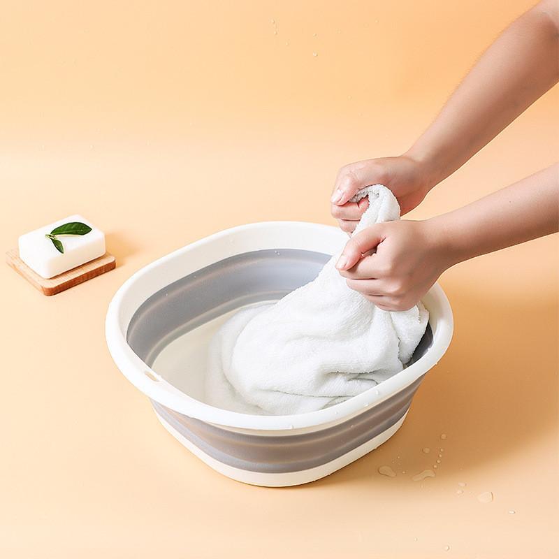 新作ウエア 折りたたみ洗面器 たらい バケツ 折りたたみ キッチン お風呂 浴室 新生活 家具 応援 おしゃれ 折り畳める 便利なグッズトイレ 持ち運び 灰色 Materialworldblog Com