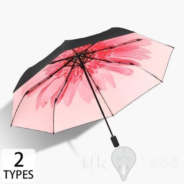 68円 美品 傘 レディース 可愛い 晴雨兼用 耐風 折りたたみ傘 折り畳み傘 ジャンプ おしゃれ 軽量 お花柄 大きめ柄 鮮明 フェミニン エレガント 上品 上質