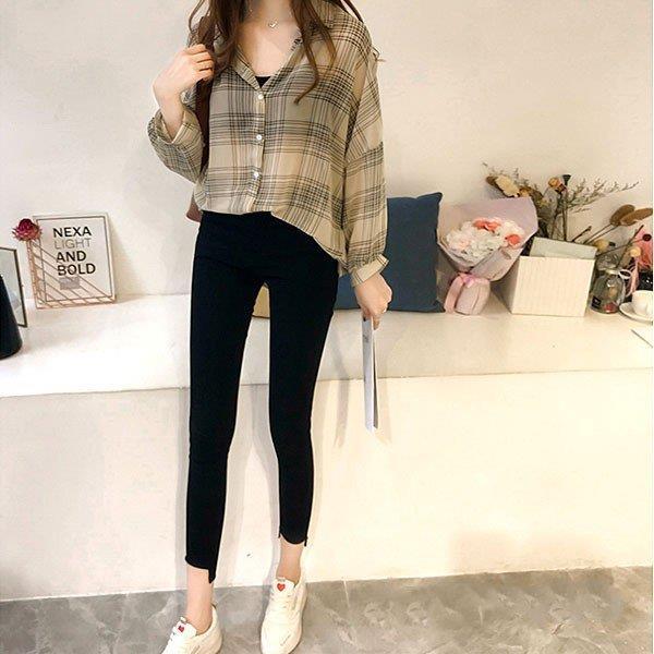 チェック シャツ レディース ゆったり 大きいサイズ ネルシャツ バルーン袖 秋冬 トップス ワンピース ブラウス コーデ ジャケット 1 Xrxweix Sunshine Shop 通販 Yahoo ショッピング