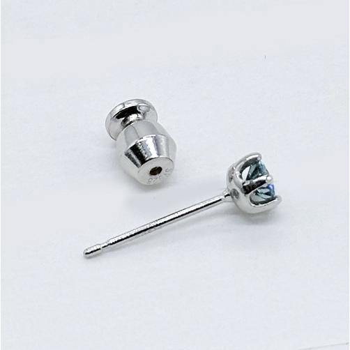 トリート ファンシー ブルー ダイヤモンド SI-2 プラチナ手作り