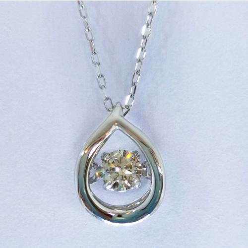 ダンシング ストーン 動く 天然ダイヤモンド 0.08ct なみだ