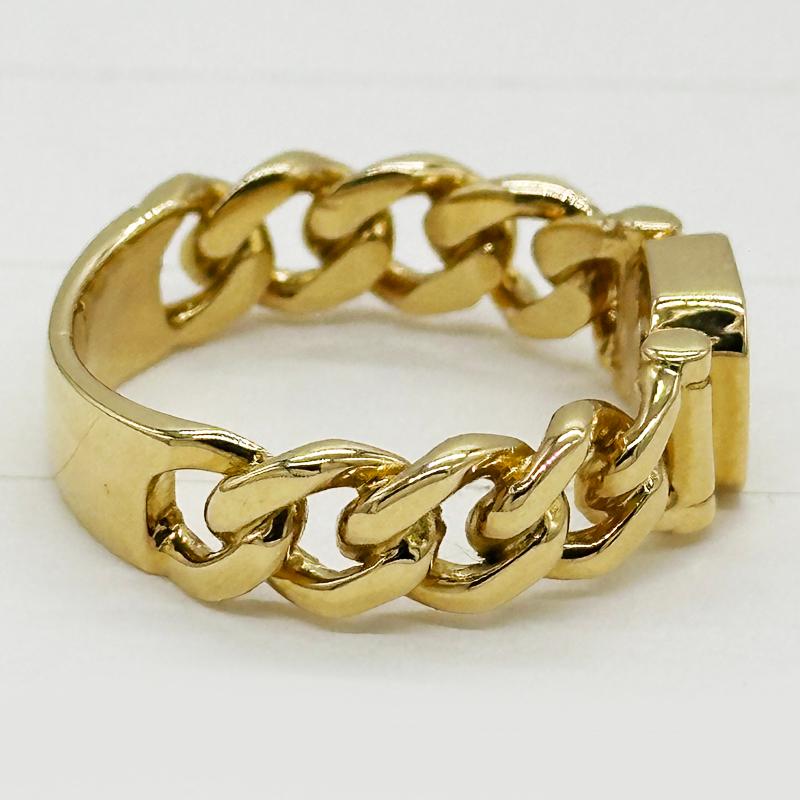 高品質VSクラス 天然ダイヤモンド0.4ct 18金 イエローゴールド K18 2面