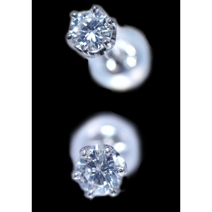 プラチナ900 天然ダイヤモンド トータル0.２ct ピアス 楽天市場】ダイヤモンドピアス 0.2ct (0.1ct×2) Pt900 プラチナ