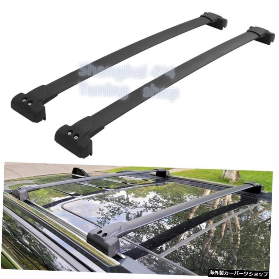 JEEPグランドチェロキー用アルミブラック2011-20192020 2021ルーフラックレールクロスバーラゲッジラック Aluminum ...
