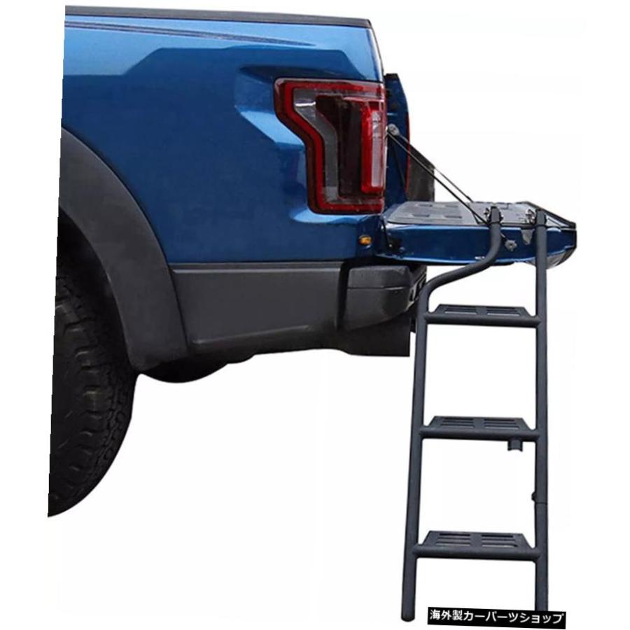 ユニバーサル折りたたみ式トラックステップテールゲートラダーは三菱トライトンKA/KB2005-2014フットラダーに適合 Universal Foldable Truck Step Tai｜allier-store｜02