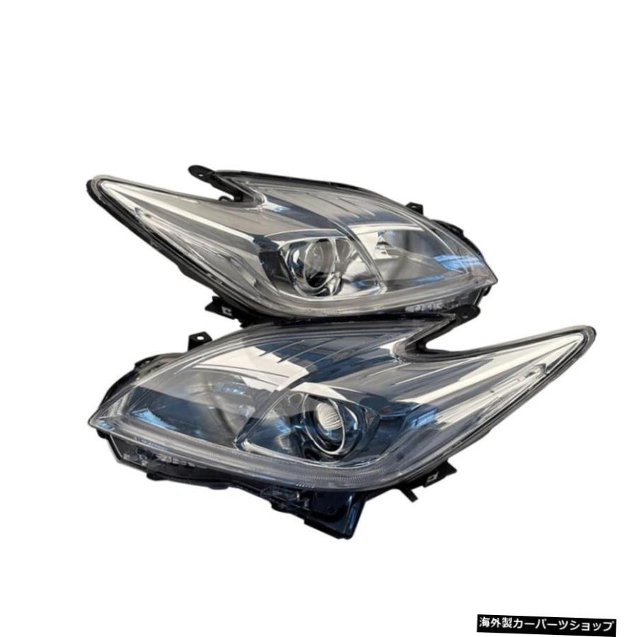 トヨタプリウスZVW30ヘッドランプレンズ用2個車LEDヘッドライト