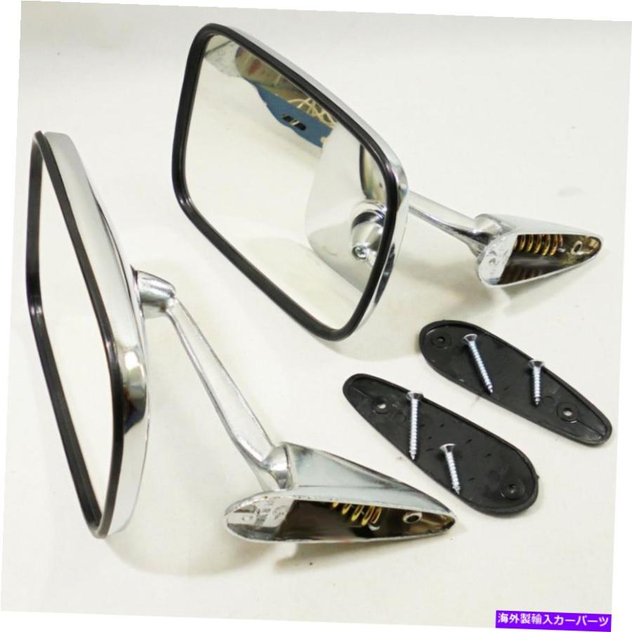 USミラー ボルボ240シリーズ242L、244DL、245L、DL GTブラックリム