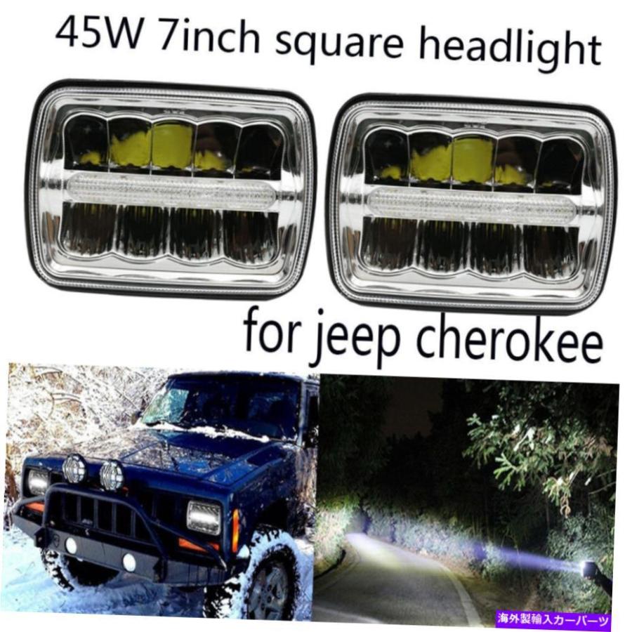 USヘッドライト ジープラングラーのための1pair 5x7インチ四角LED