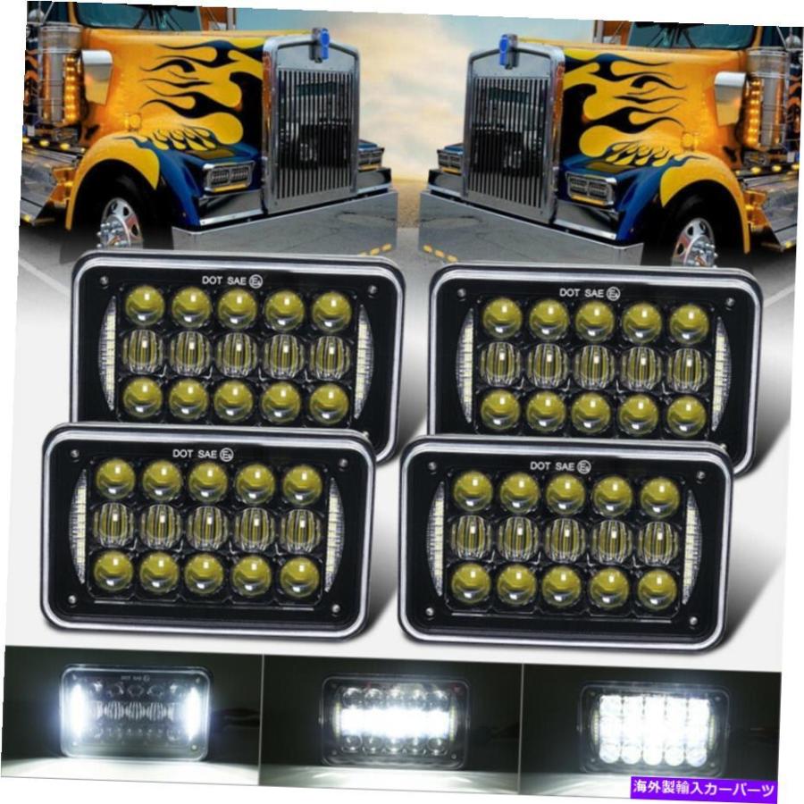 USヘッドライト Cree 240W 4x6 "インチLEDのヘッドライトはケンワースのFreighter Peterbilt Truck 4PC CREE 240W 4x6" inch LED Headlights For Kenw｜allier-store