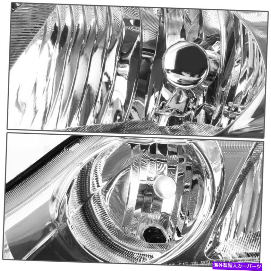 USヘッドライト 0611ホンダシビックFA / FD 4DR用のペアクロームハウジングアンバーシグナルヘッドライトLH + RH PAIR