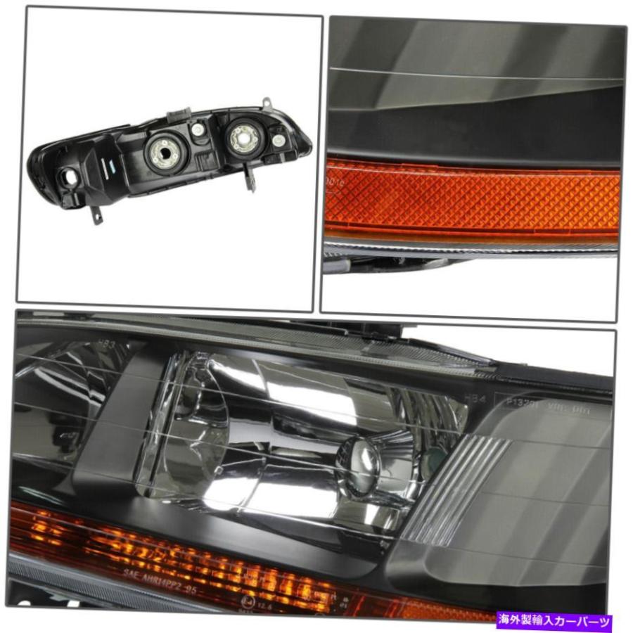 USヘッドライト 98-02アコードCG 2/4 DRブラックヘッドライトヘッド