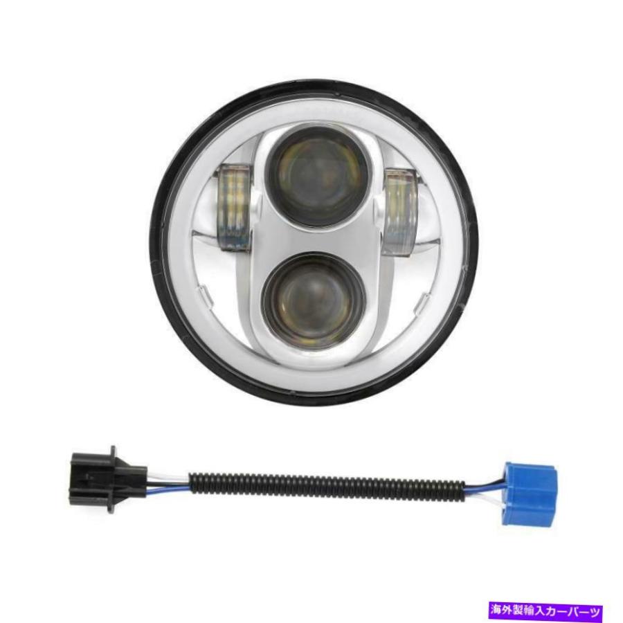 USヘッドライト 4ピース5.75インチLEDヘッドライトビームH5006 DRL