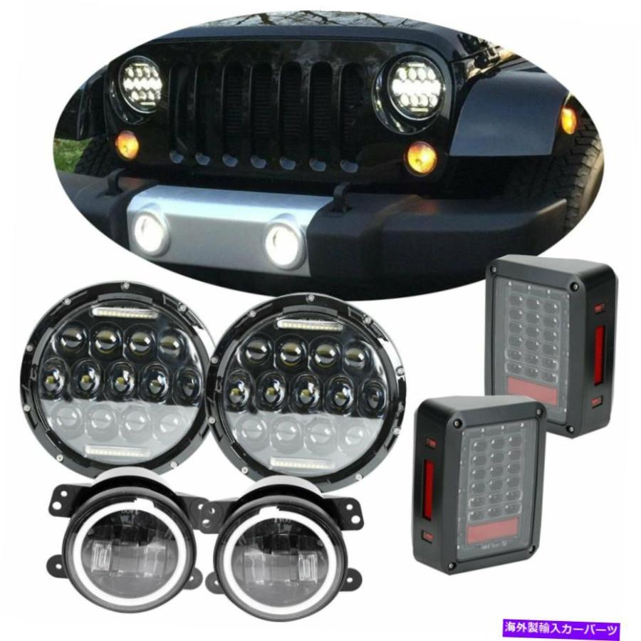 USヘッドライト 07-17ジープ・ラングラーJK 7 