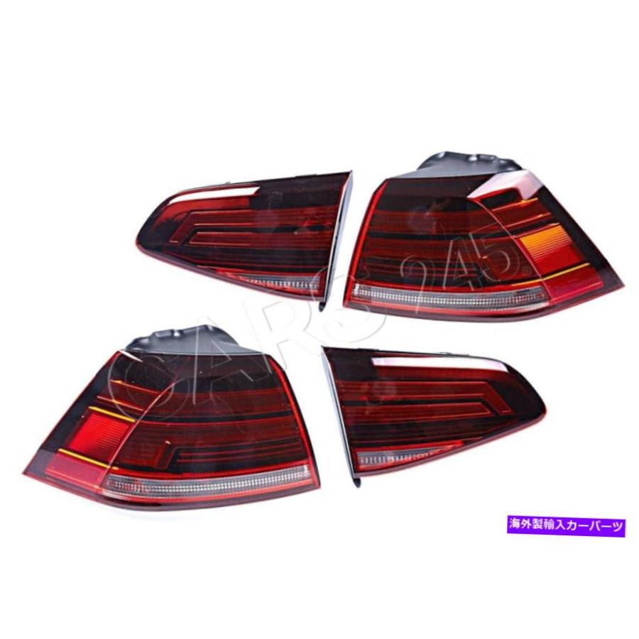 USテールライト 本物のVWゴルフ7ファシフトLEDテールライトW。フォグ