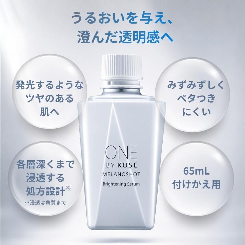 ONE BY KOSE（ワンバイコーセー） 美容液 美白 メラノショット P 付け