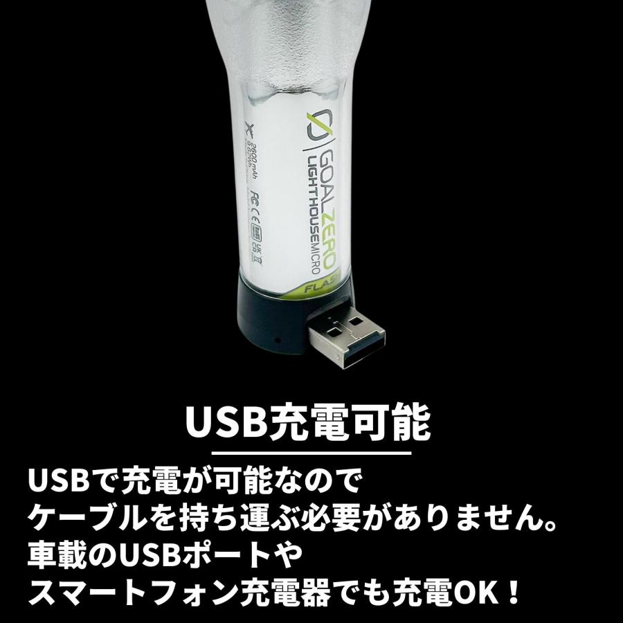 Goal Zero ゴールゼロ ランタン LIGHTHOUSE micro FLASH マイクロ フラッシュ カスタム USB充電式 LED ミニランタン 150ルーメン 防水 防災 アウトドア 懐中電灯 | GOAL ZERO | 07