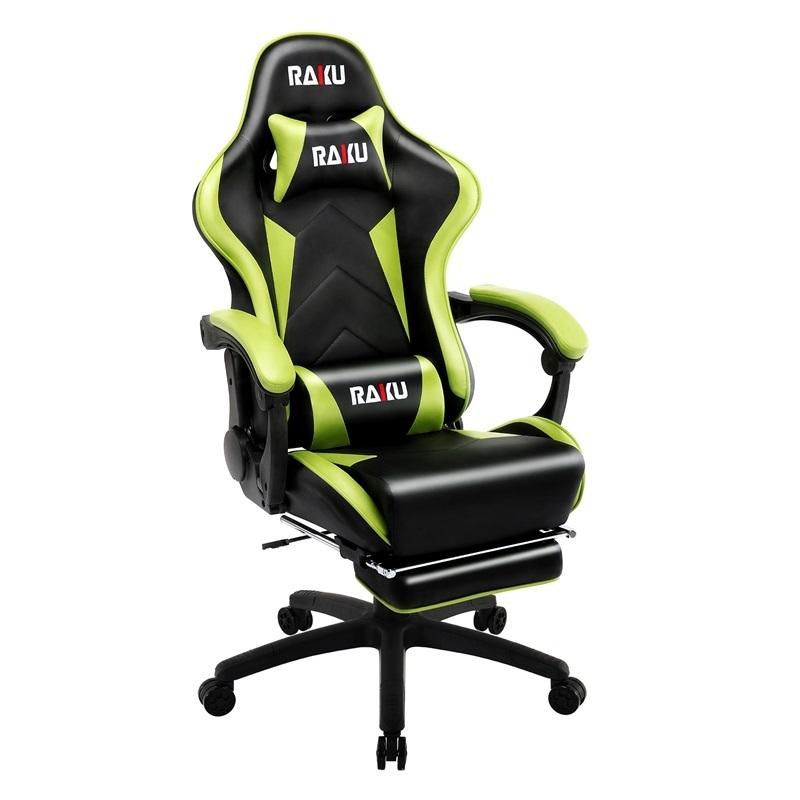 最新コレックション RAKU ゲーミングチェア 振動機能付き