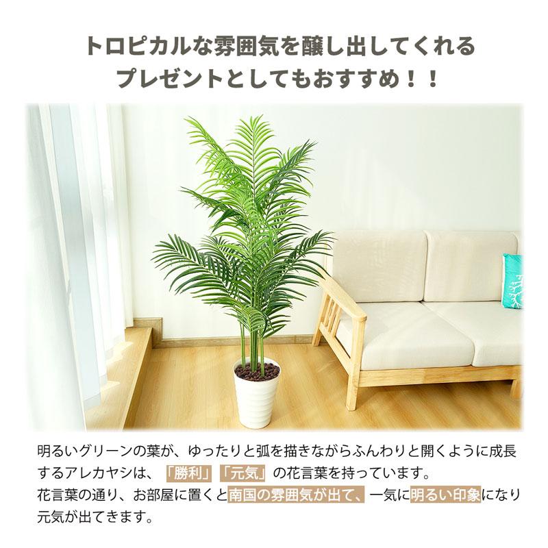 RAKU フェイクグリーン 観葉植物 アレカヤシ 高さ160cm インテリア