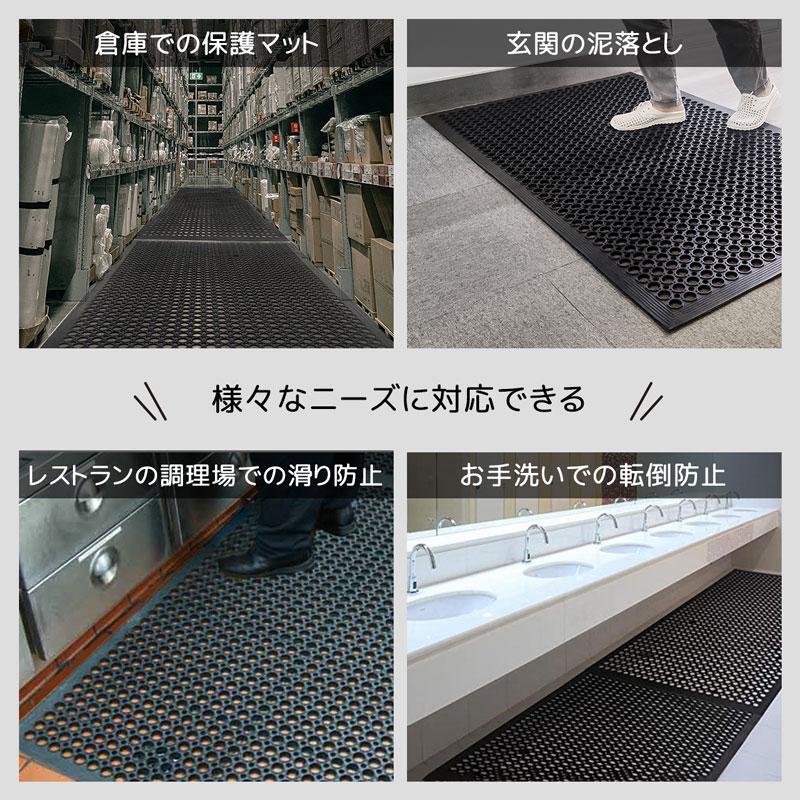 RAKU 有孔ゴムマット ラバーマット 1500*900*10mm 水はけ良好 極 RAKU 有孔ゴムマット ラバーマット 1500*900*10mm 水はけ良好 極