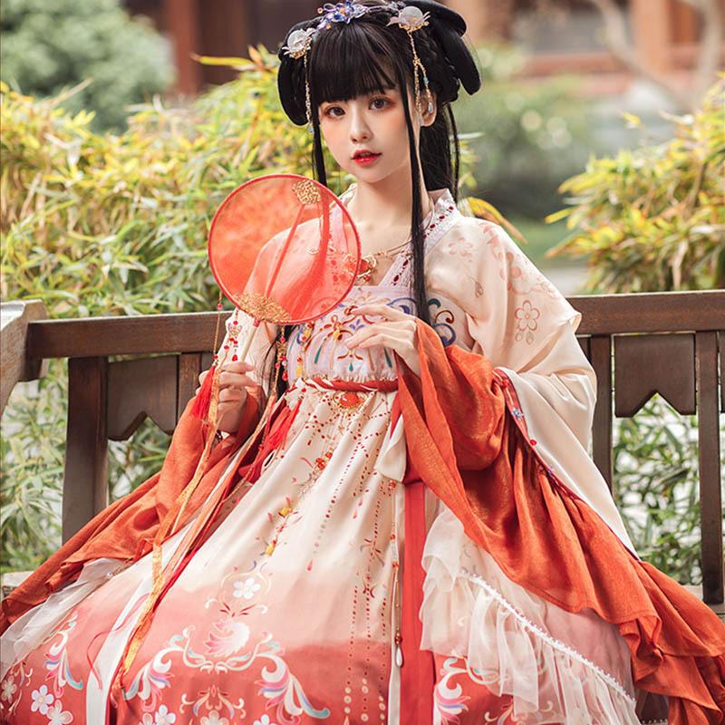 漢服襦裙風ロリータワンピース 漢服ロリータ 華ロリ 漢ロリ 中国風 