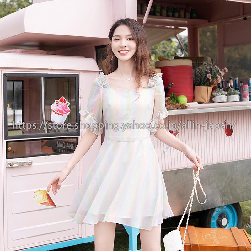春夏 レディース ワンピース ドレス シフォンワンピース ミニ 春夏 レディース ワンピース ドレス シフォンワンピース ミニ