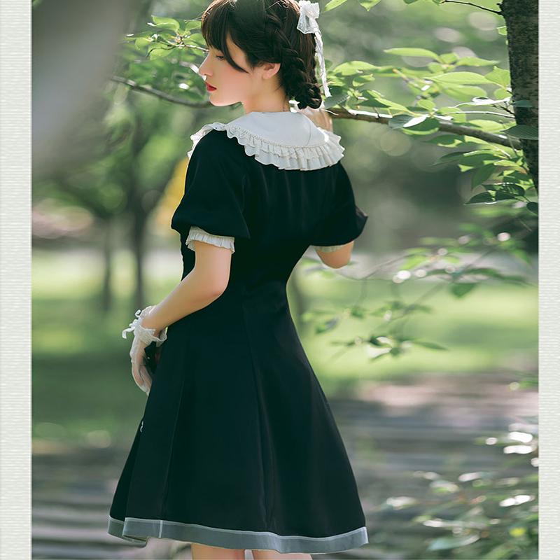 チューリップ刺繍 ロリータワンピース ロリータドレス オリジナル  