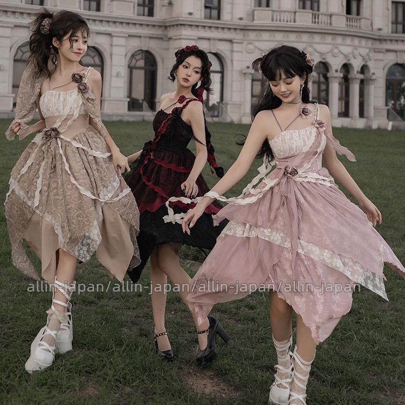 3点セット ロリータワンピース キャミワンピース ロリータ衣装 3点セット ロリータワンピース キャミワンピース ロリータ衣装